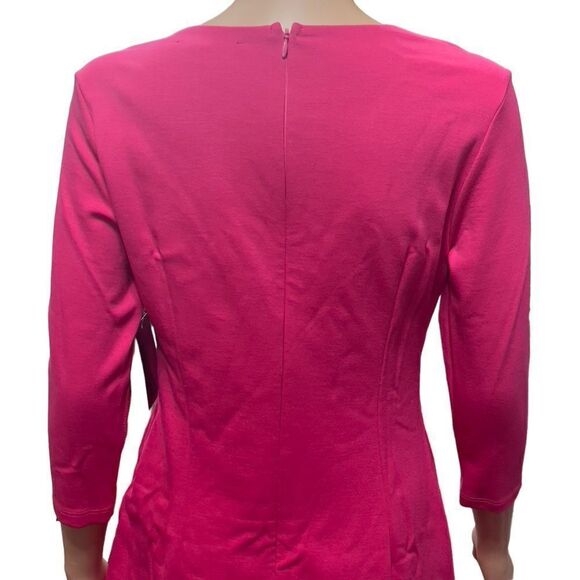 Boston Proper Cutout Fuschia Pink Sheath Dress SMALL NWT - Picture 6 of 15